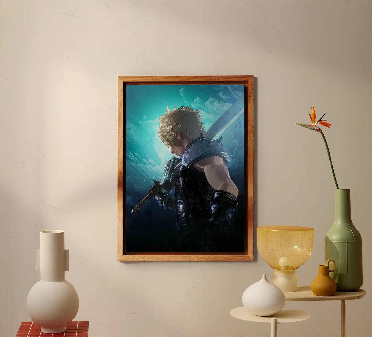 Cloud Strife alluminio dibond da nabakumov