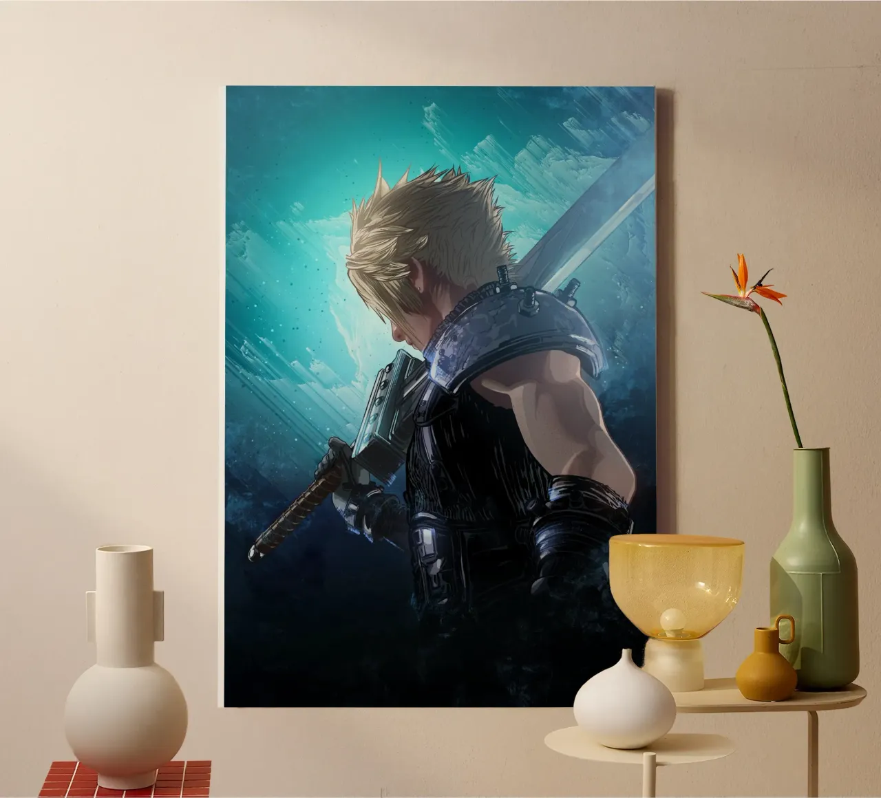 Cloud Strife tela con Cornice a cassetta da nabakumov