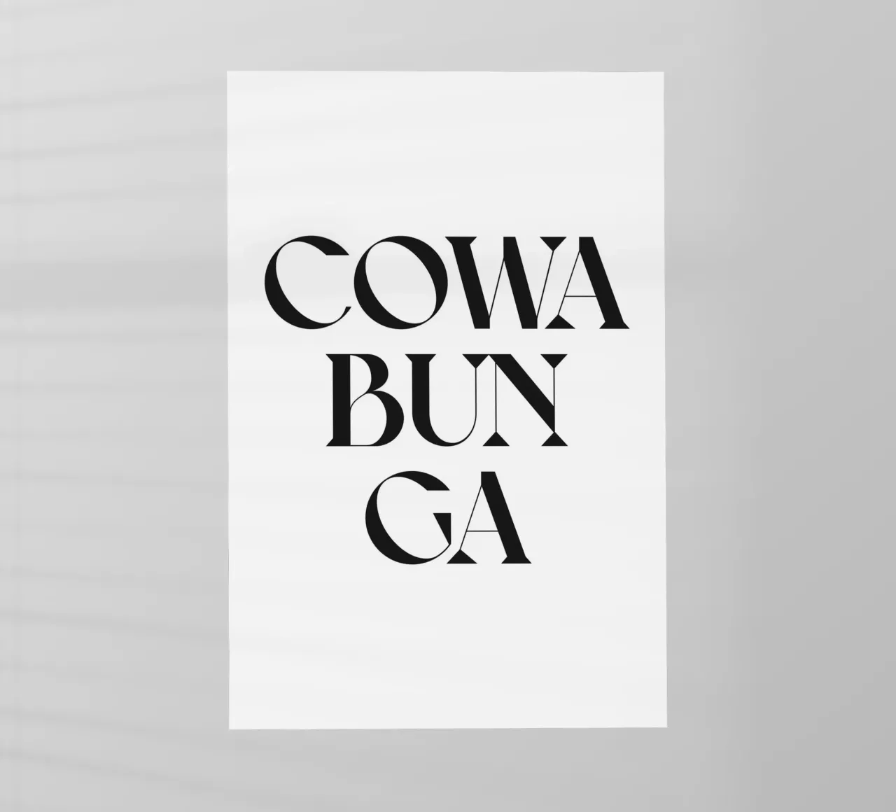 COWABUNGA pellicola backlit da n.4