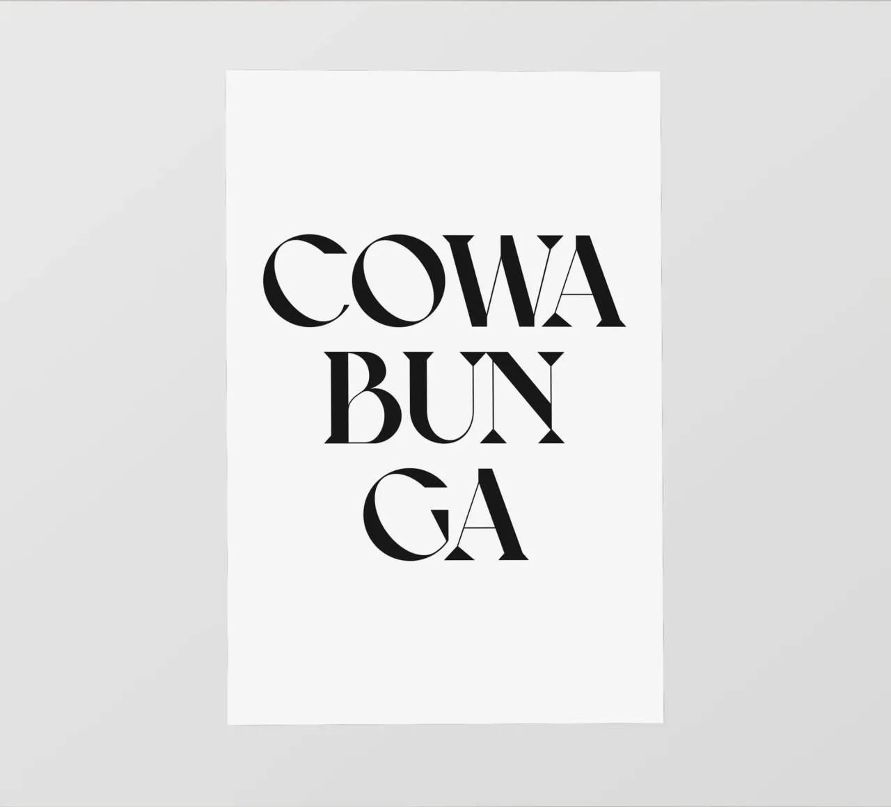 COWABUNGA pellicola backlit da n.4