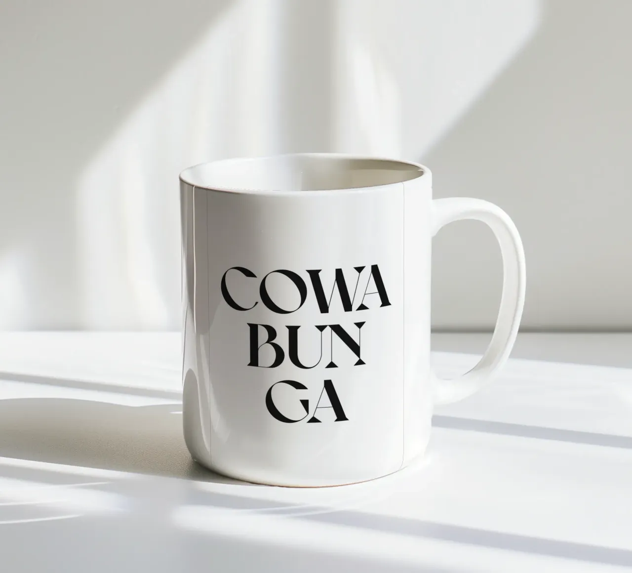 COWABUNGA tazza in ceramica da n.4