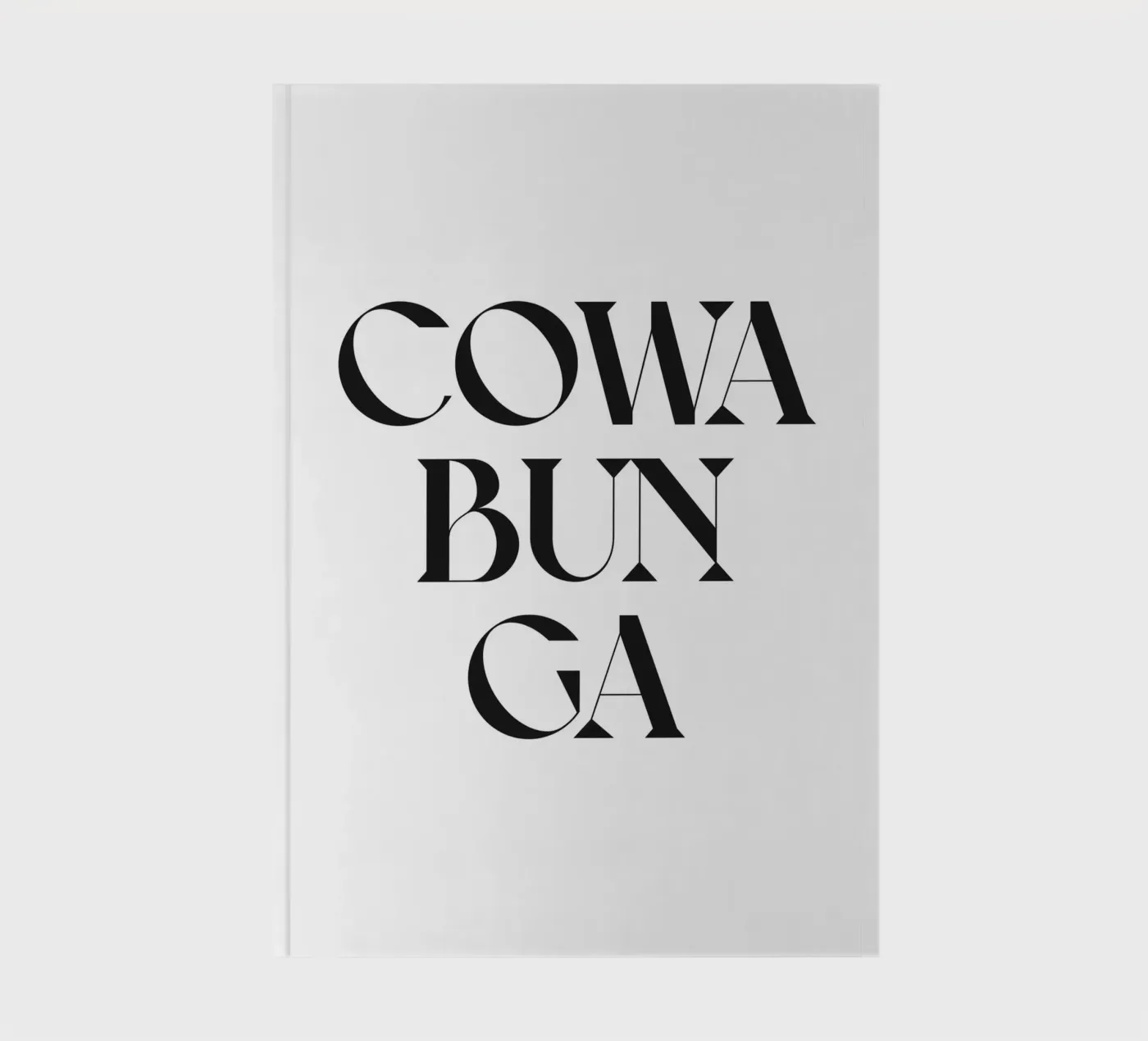 COWABUNGA notebook by n.4