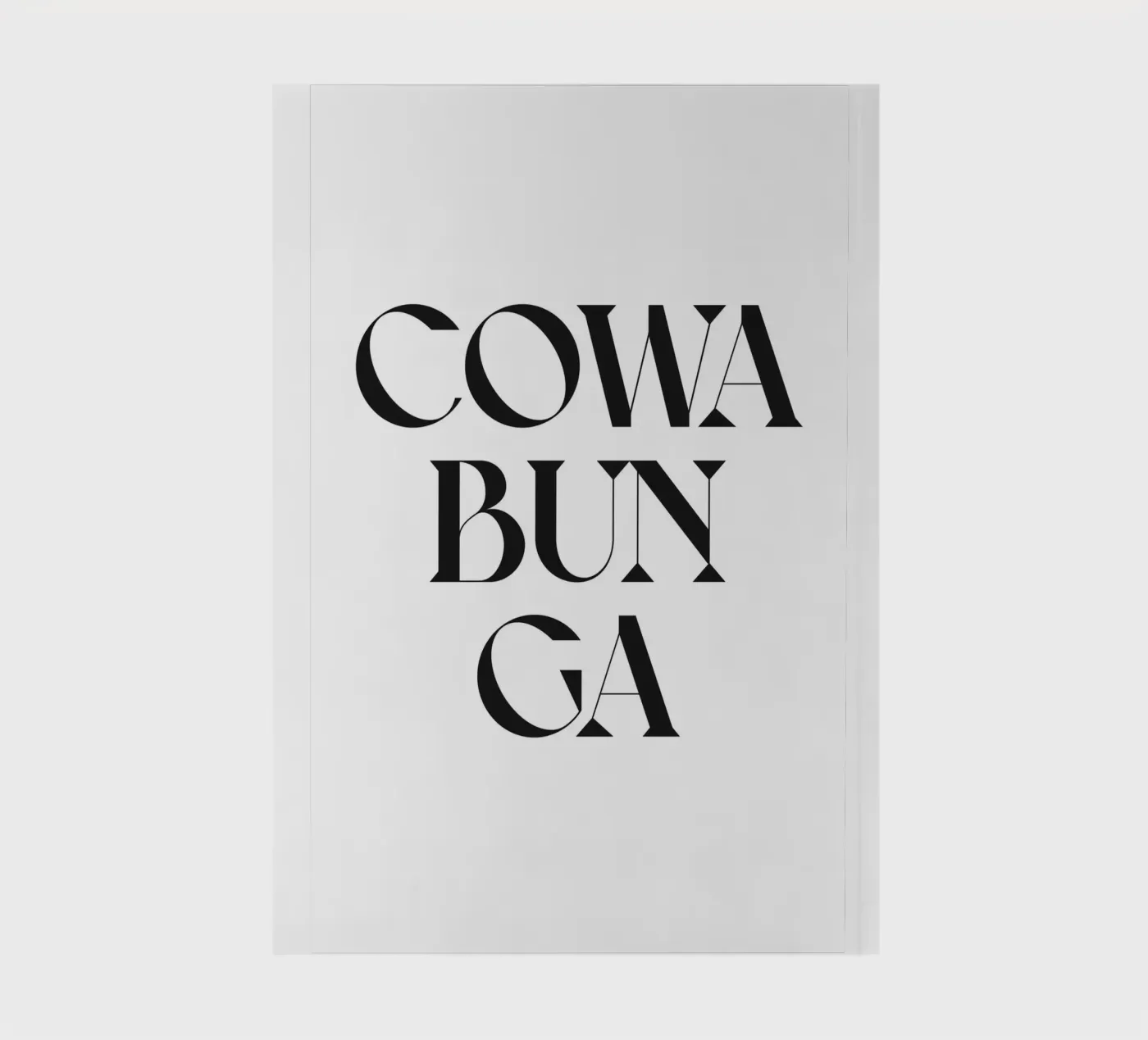 COWABUNGA notebook by n.4