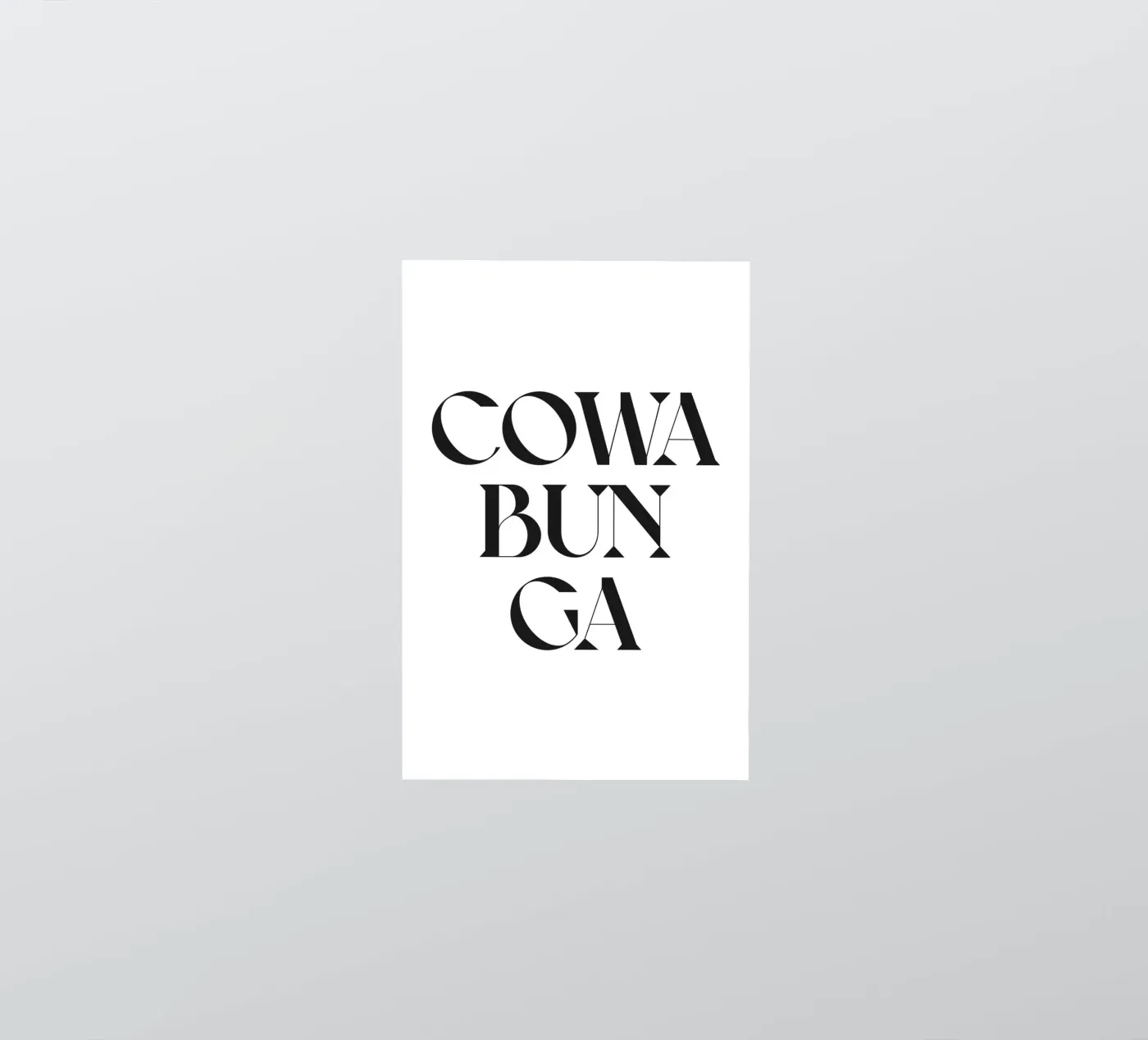 COWABUNGA sticker by n.4