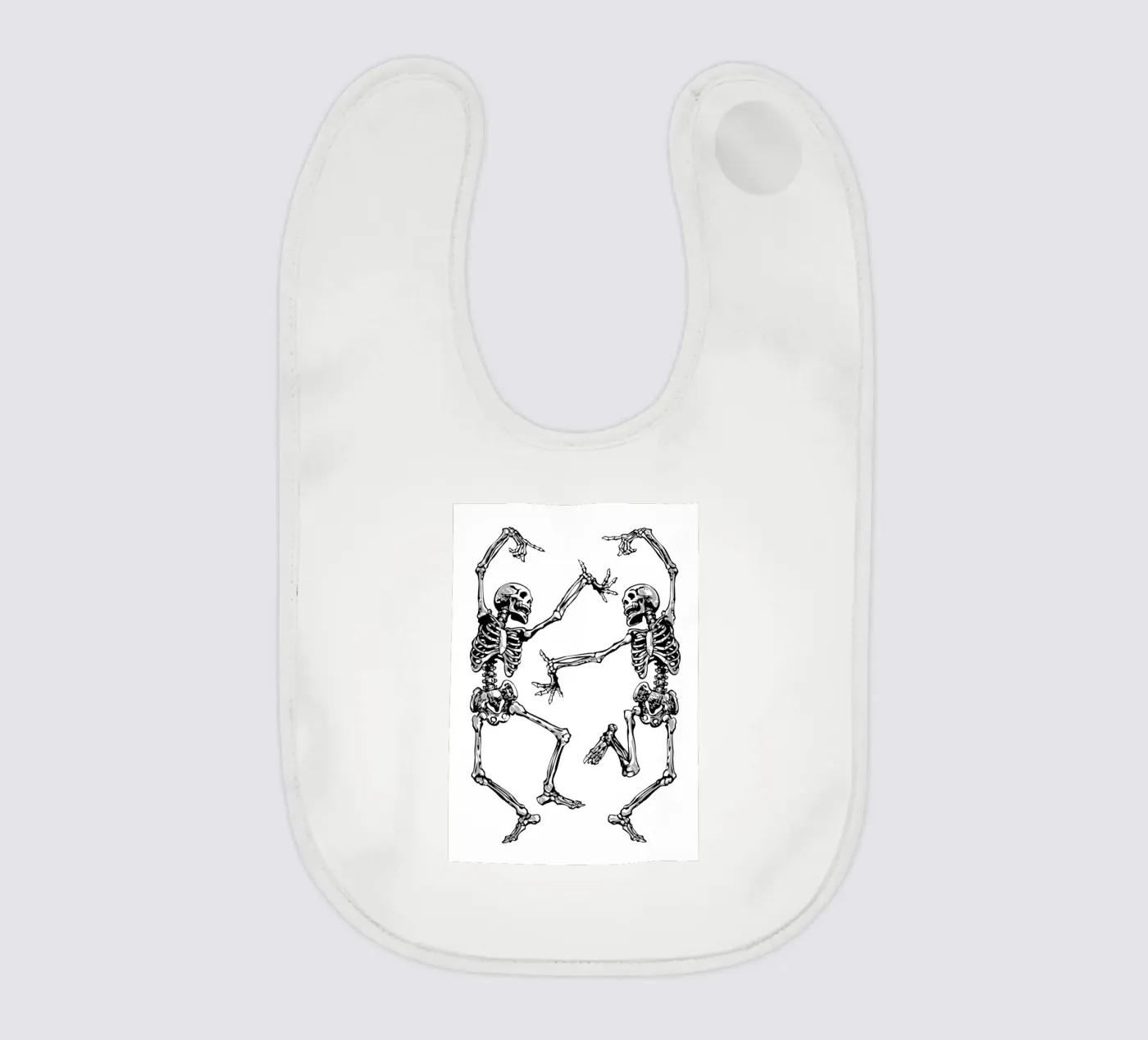 Dancing Skeletons baby bib by nabakumov