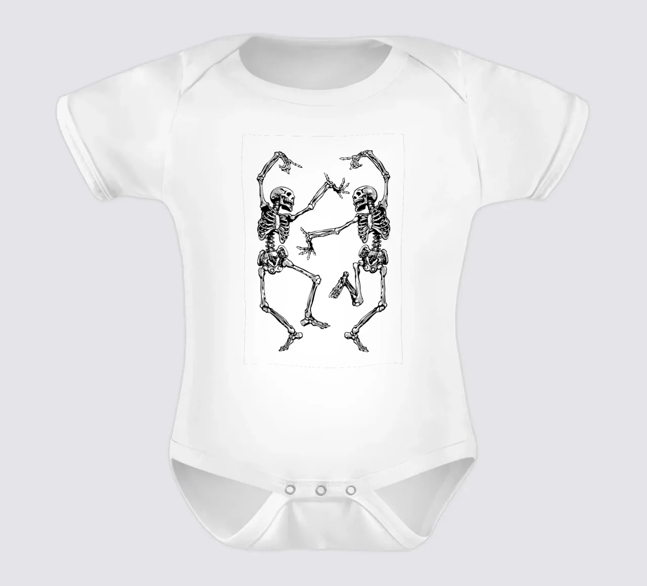 Dancing Skeletons body neonato maniche corte da nabakumov