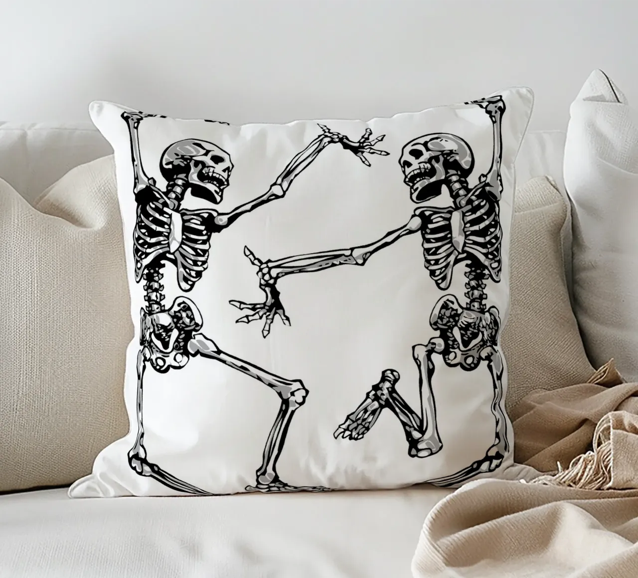 Dancing Skeletons cuscino da nabakumov