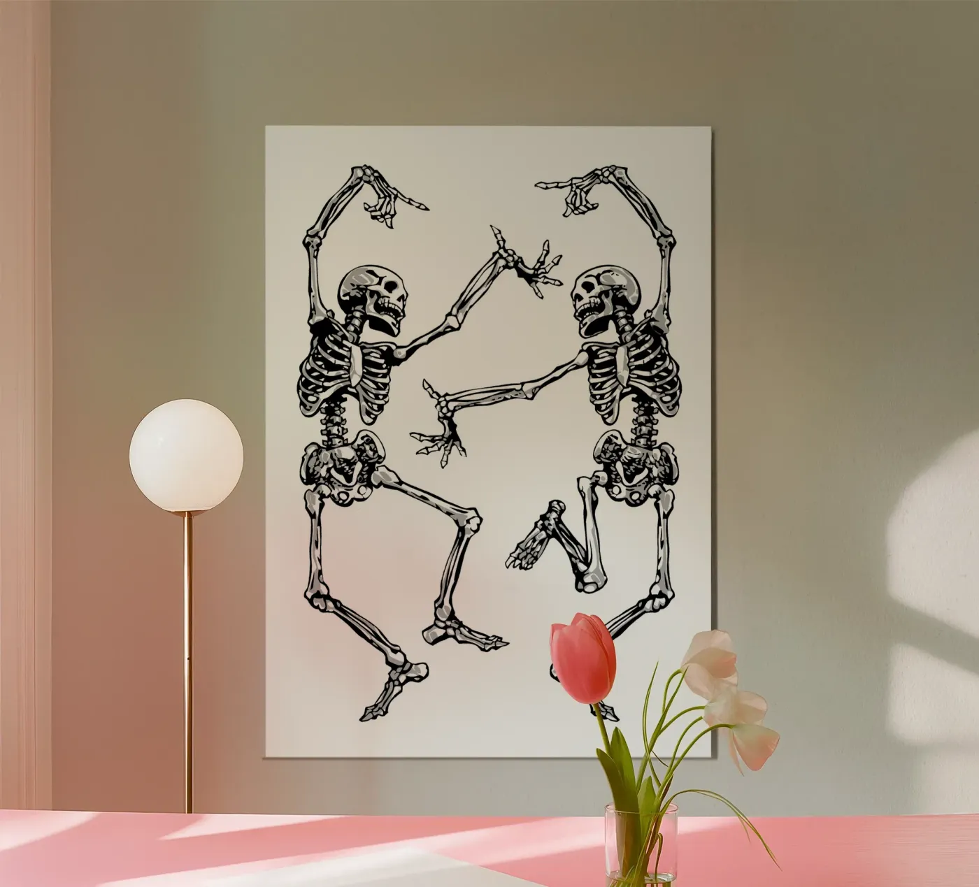 Dancing Skeletons alluminio dibond da nabakumov