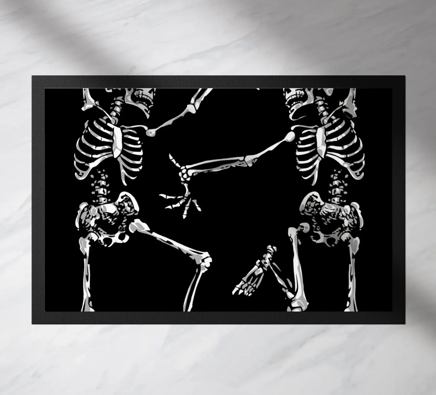 Dancing Skeletons doormat by nabakumov