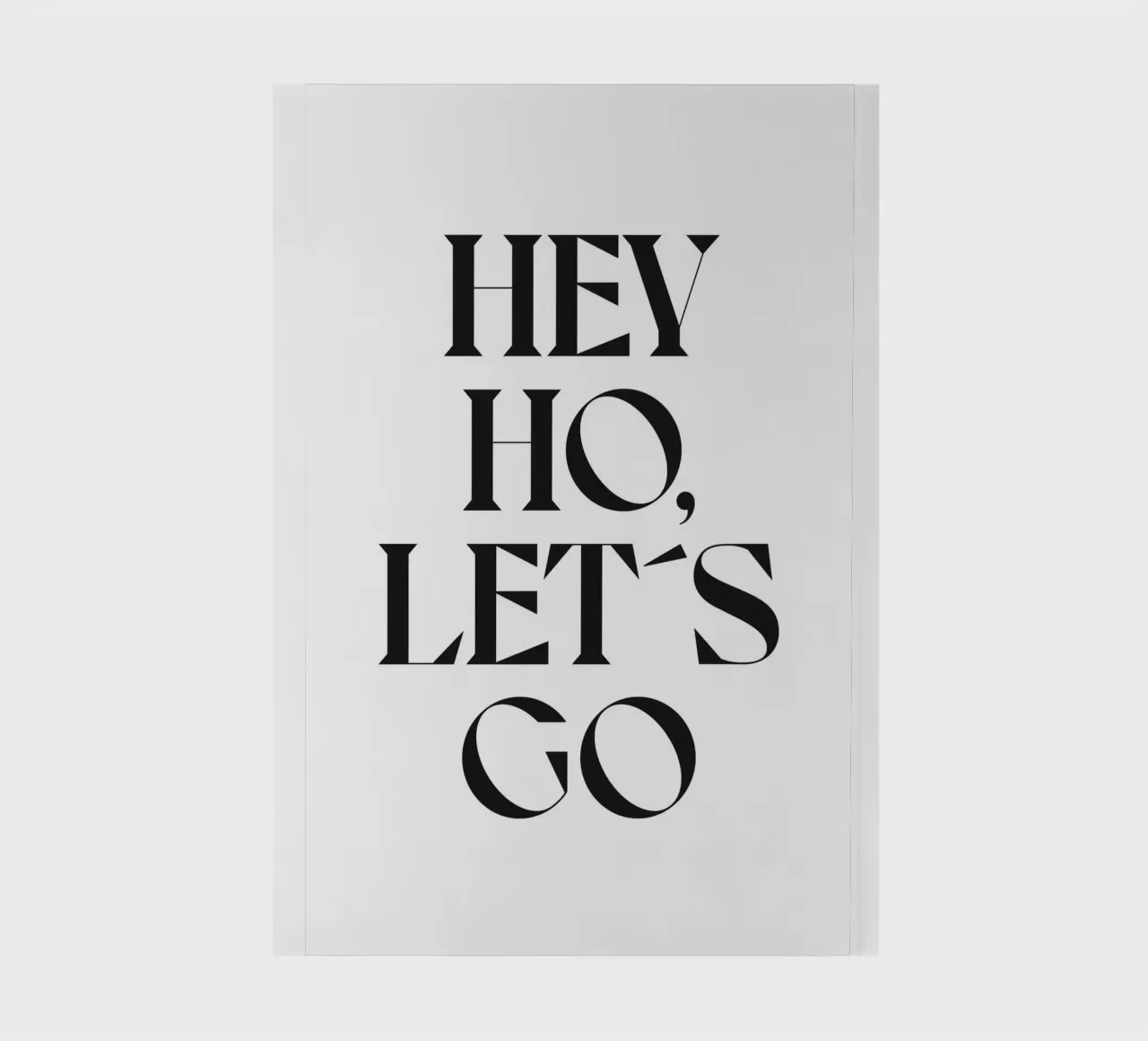 HEY HO LET´S GO notebook by n.4
