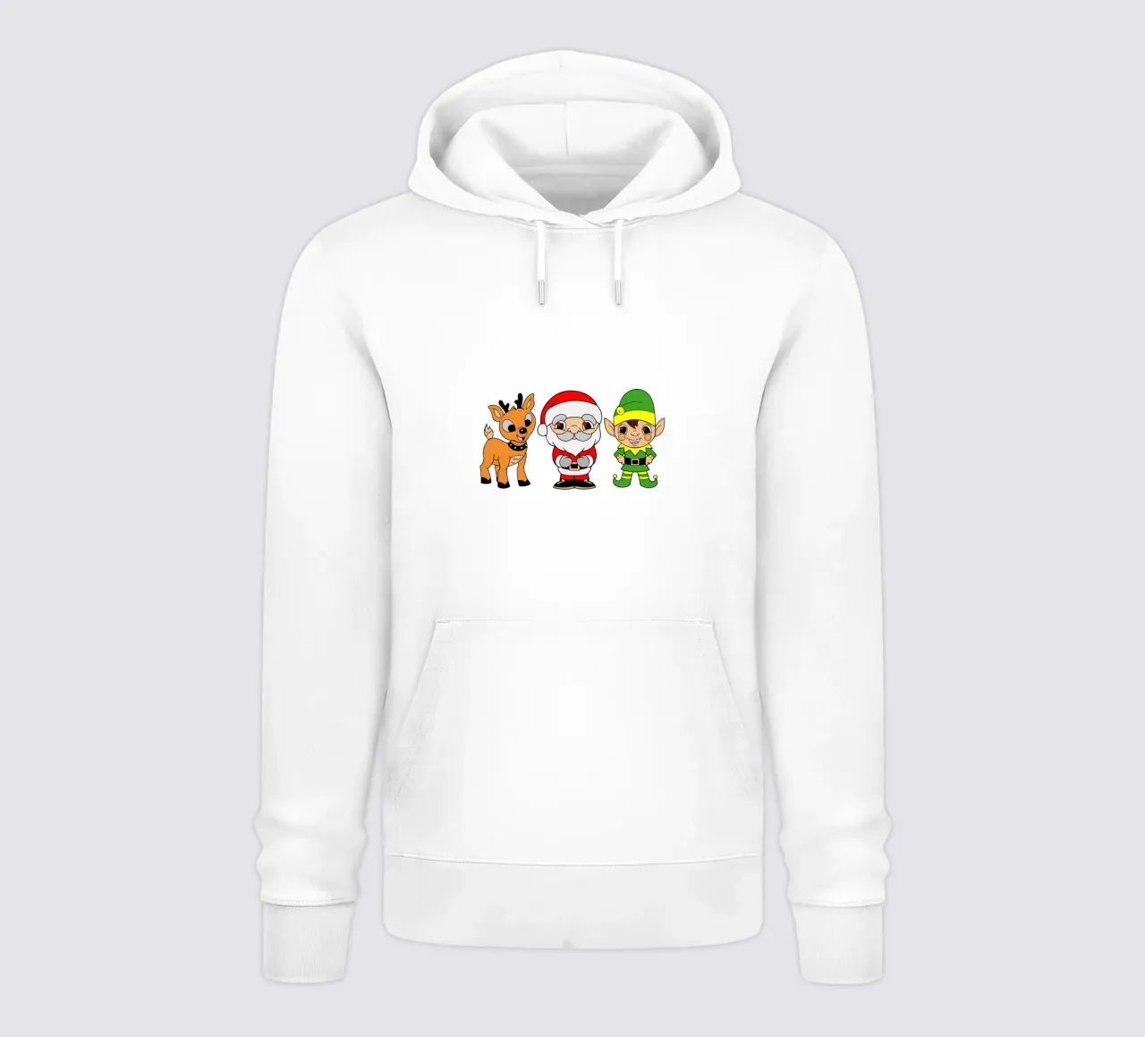 Babbo Natale arte design felpa con cappuccio da onefeelshop