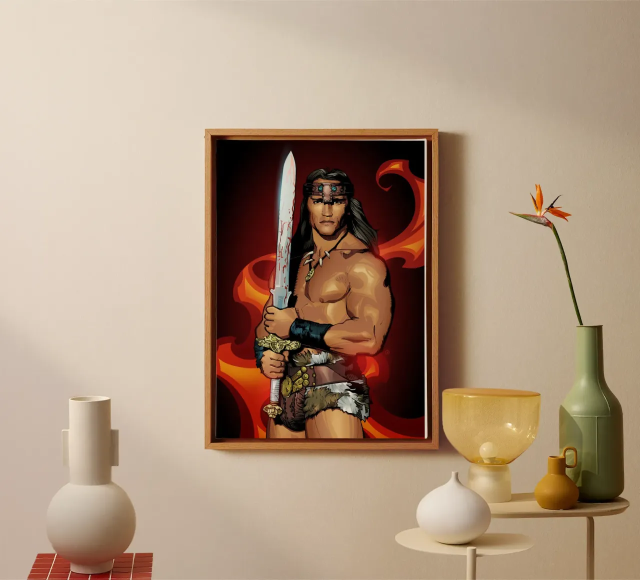 The Barbarian canvas met Baklijst van nabakumov