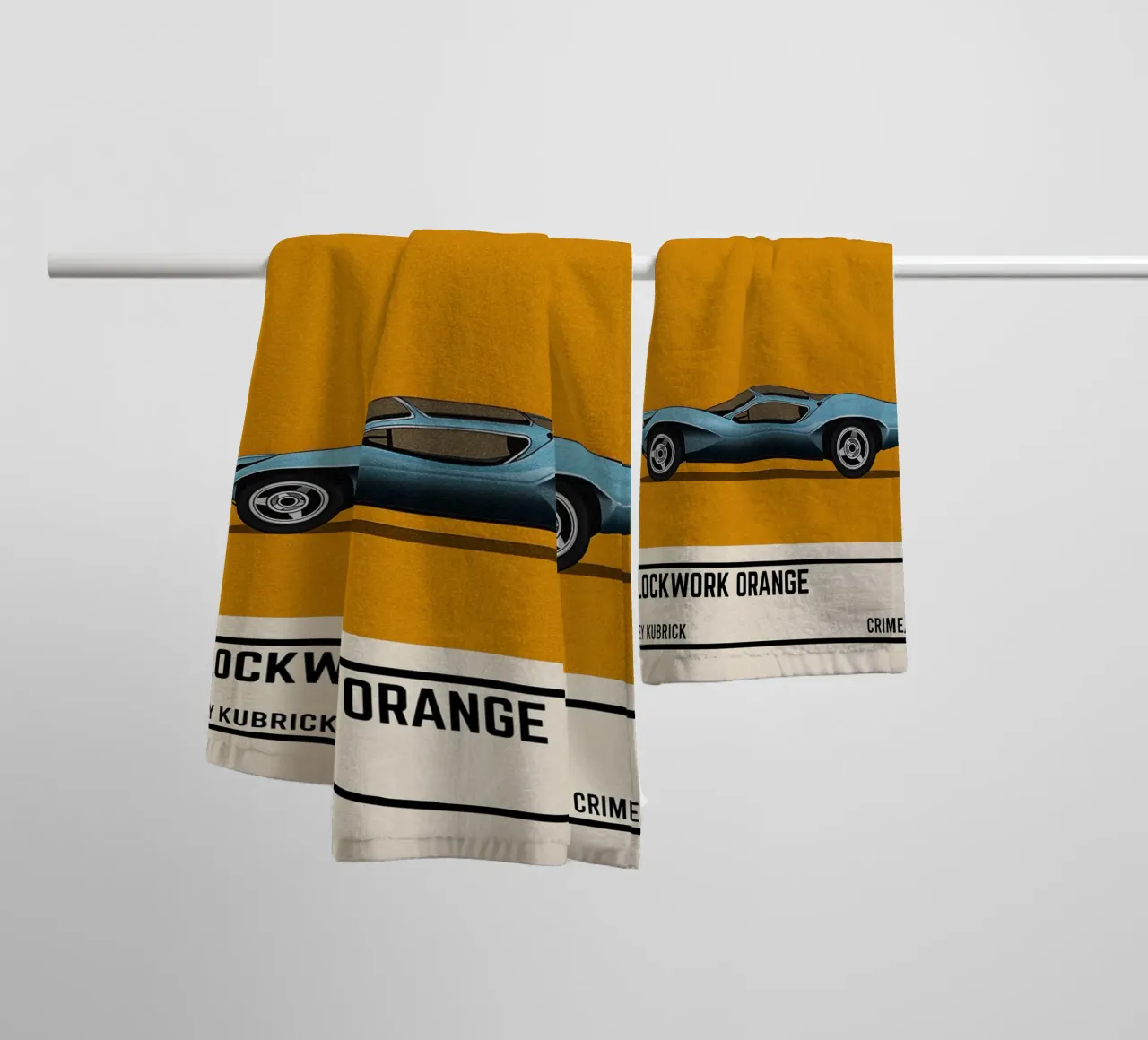 A Clockwork Orange car movie asciugamano da bagno da TheArtstudio