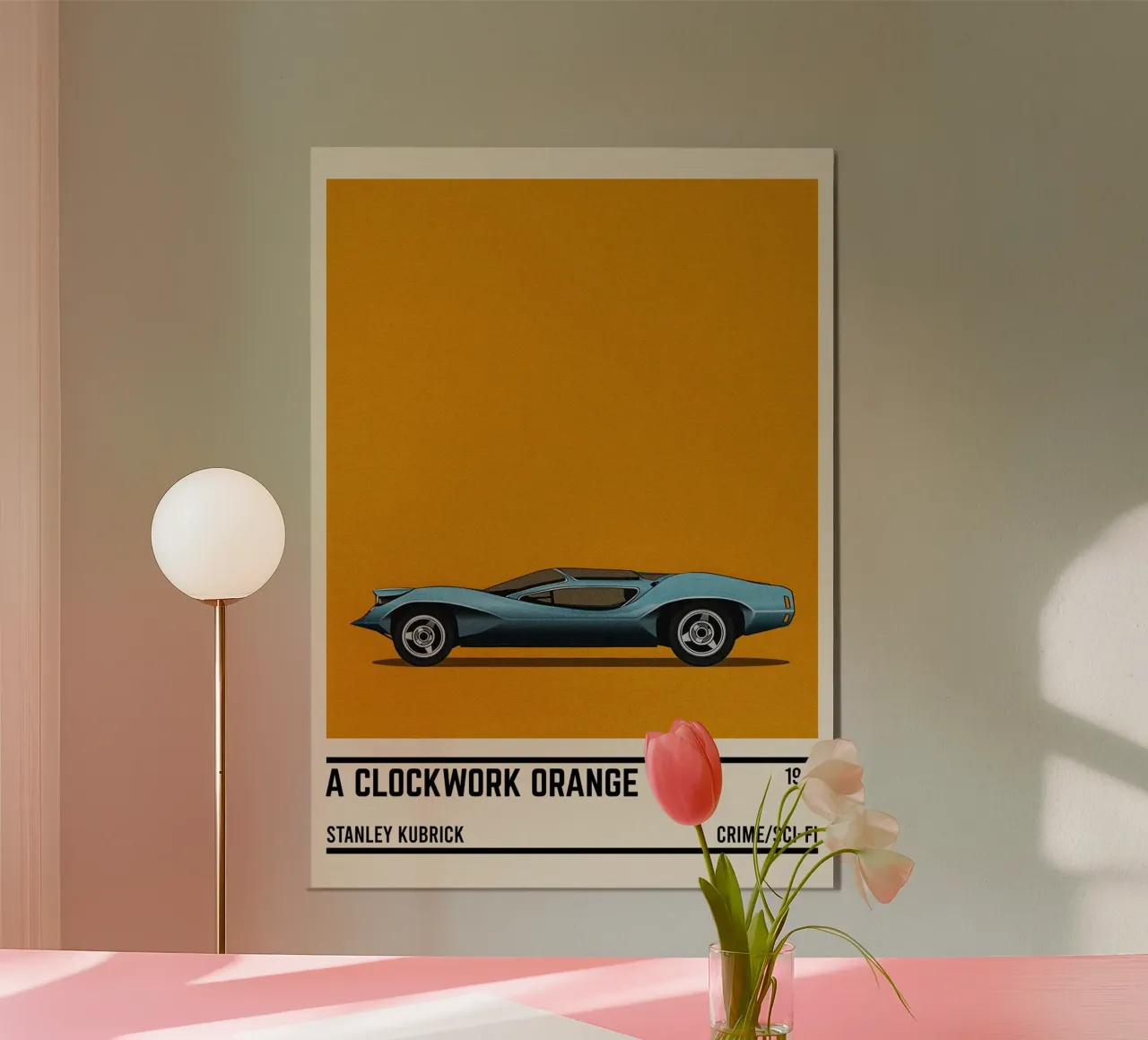 A Clockwork Orange car movie alluminio dibond da TheArtstudio