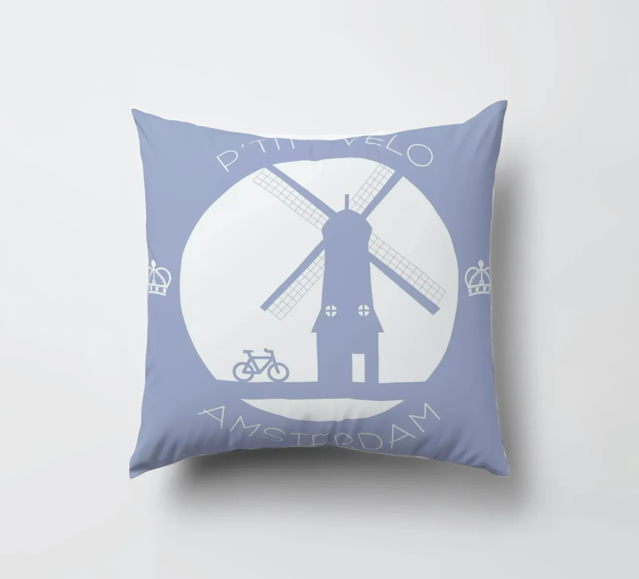 Amsterdam bleu cuscino da P'tit Vélo