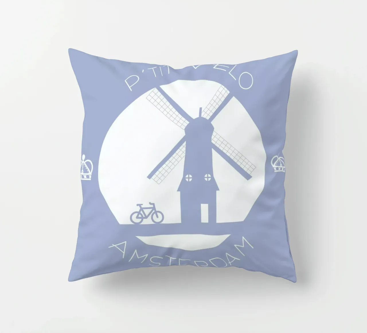 Amsterdam bleu cuscino da P'tit Vélo