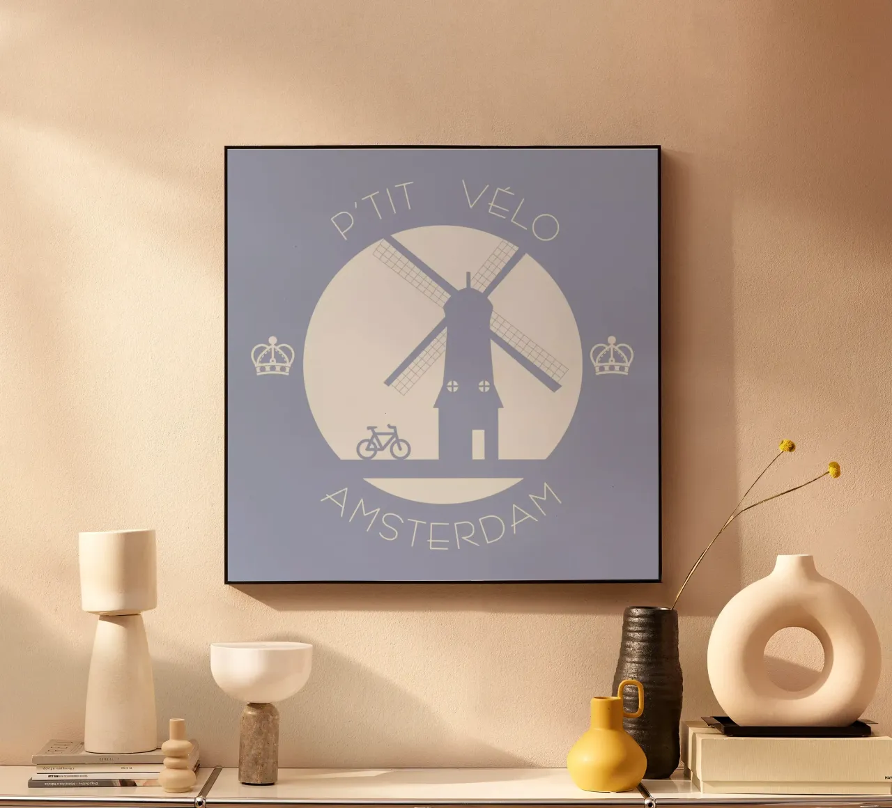 Amsterdam bleu alluminio dibond da P'tit Vélo