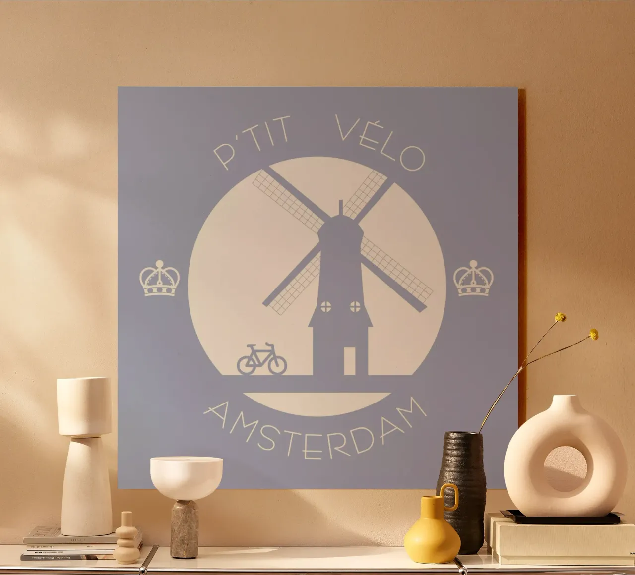 Amsterdam bleu alluminio dibond da P'tit Vélo
