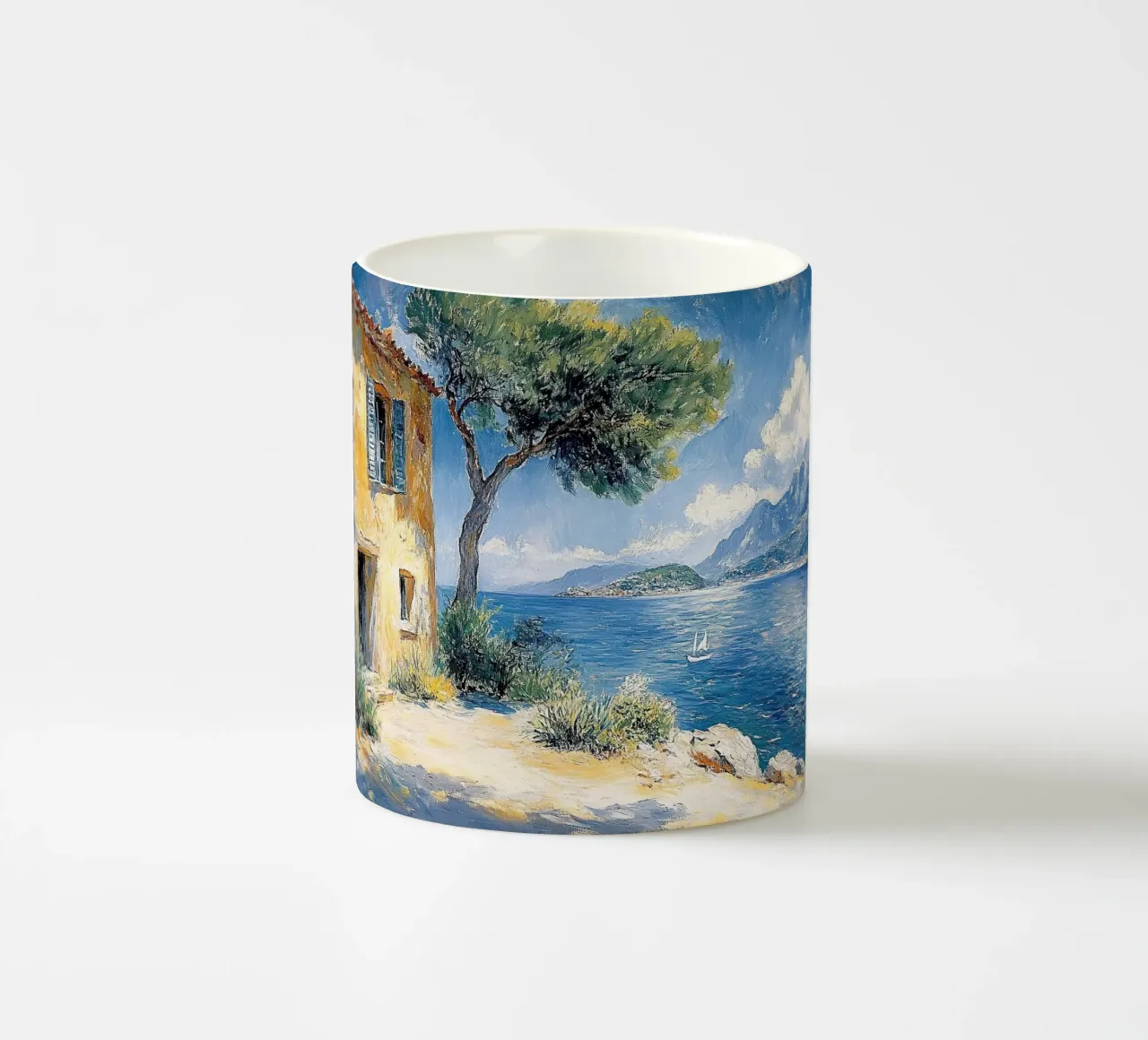 Matisse ha ispirato "Echi di colore e di luce". tazza in ceramica da Nikis Art Studio