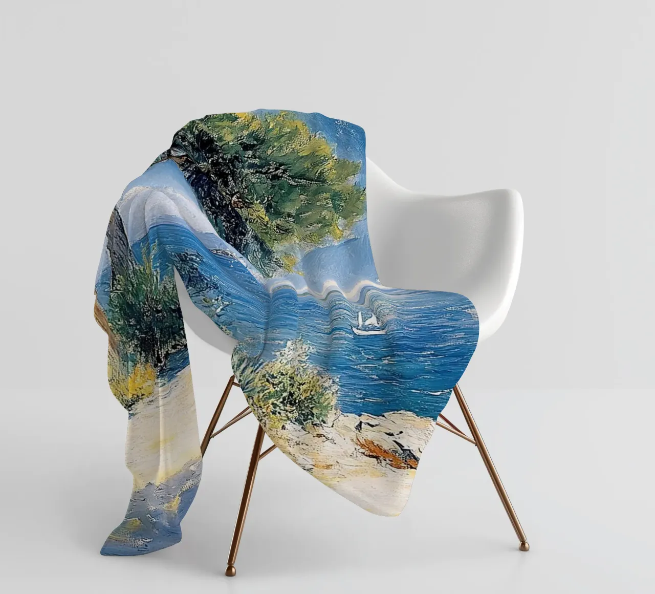 Matisse ha ispirato "Echi di colore e di luce". coperta in pile da Nikis Art Studio