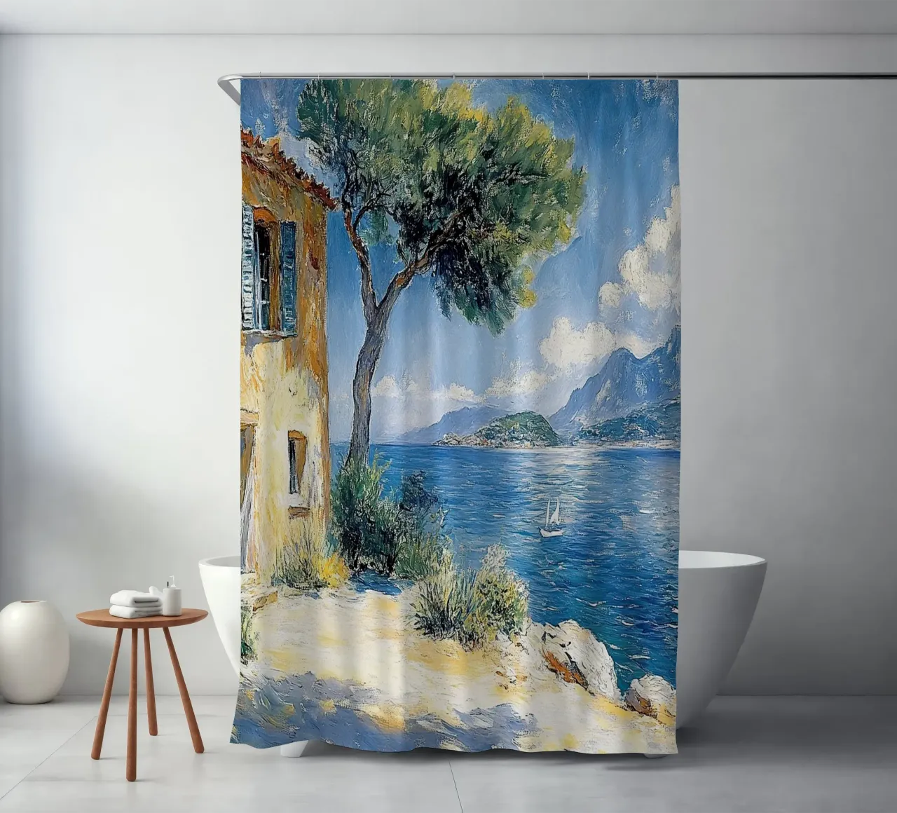 Matisse ha ispirato "Echi di colore e di luce". tenda da doccia da Nikis Art Studio