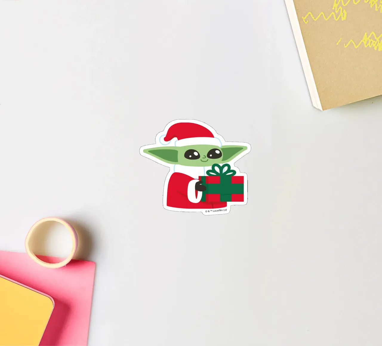 SANTA GROGU autocollant de Star Wars - Sticker Shop