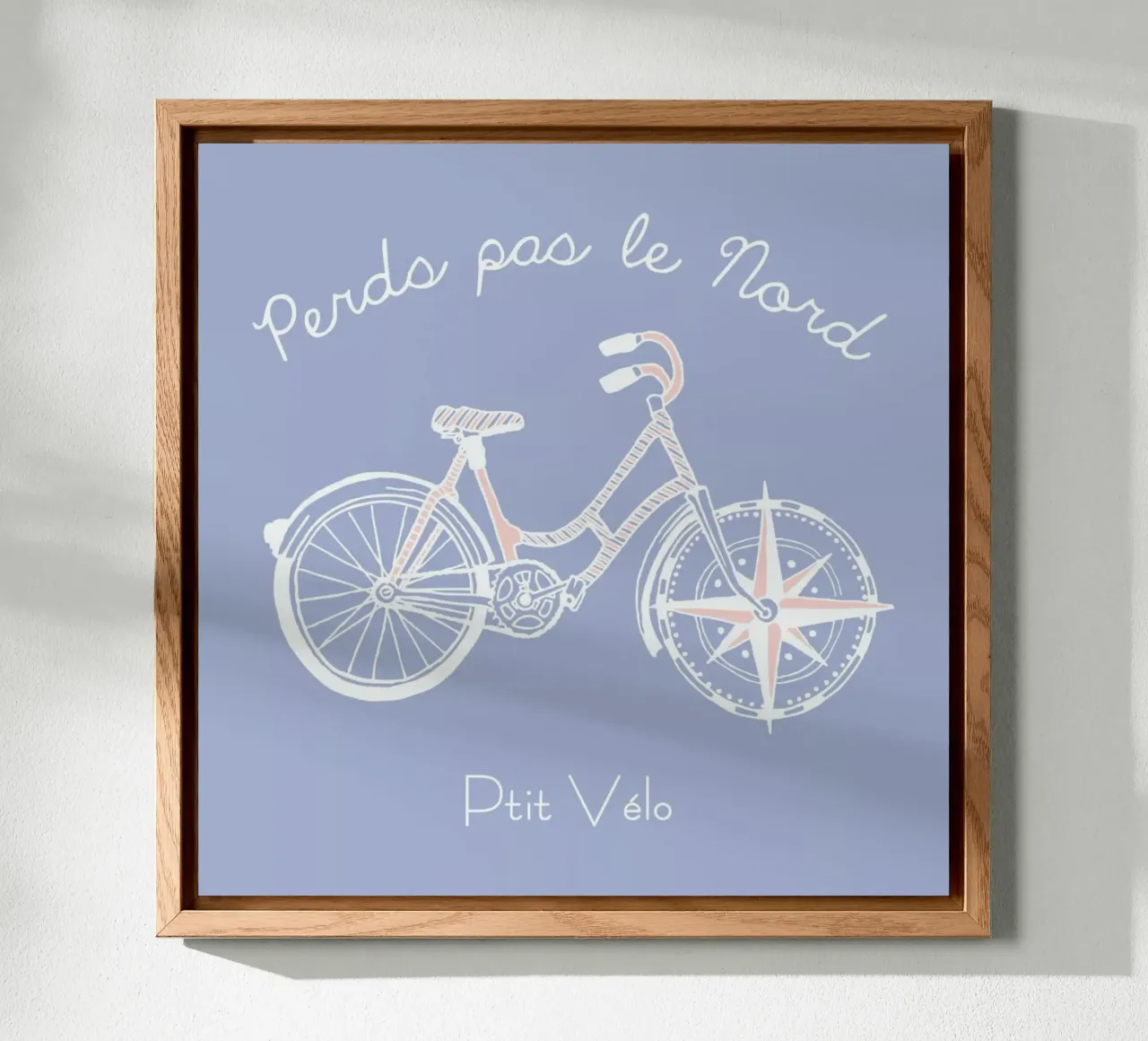Perds pas le Nord alu-dibond by P'tit Vélo