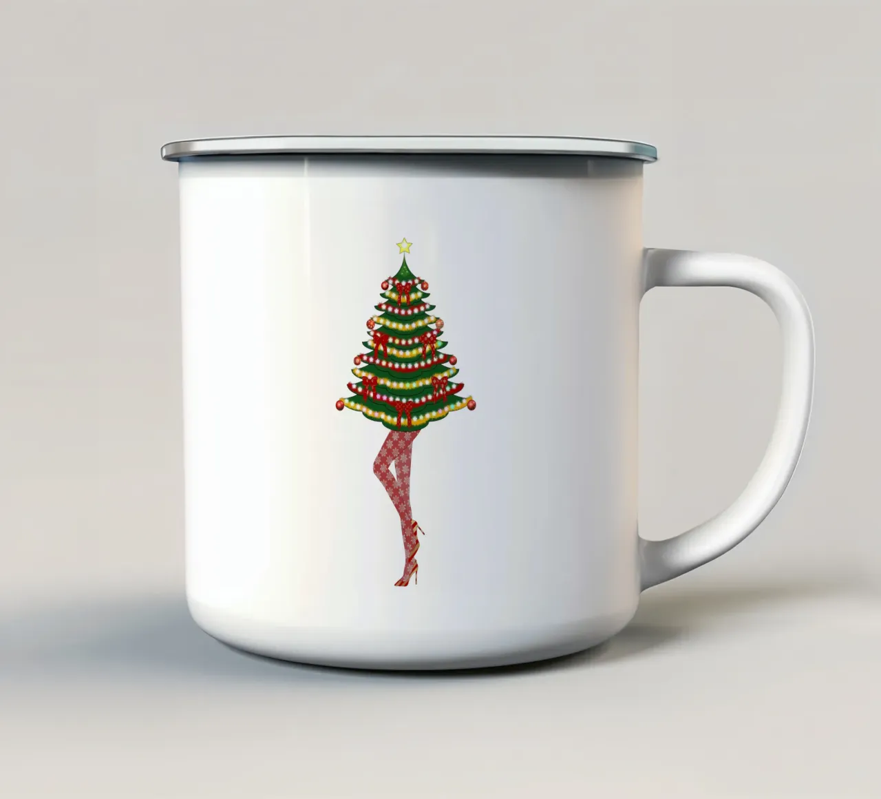 SUPPORTO PER ALBERO DI NATALE tazza in smalto da ARTOMATIC
