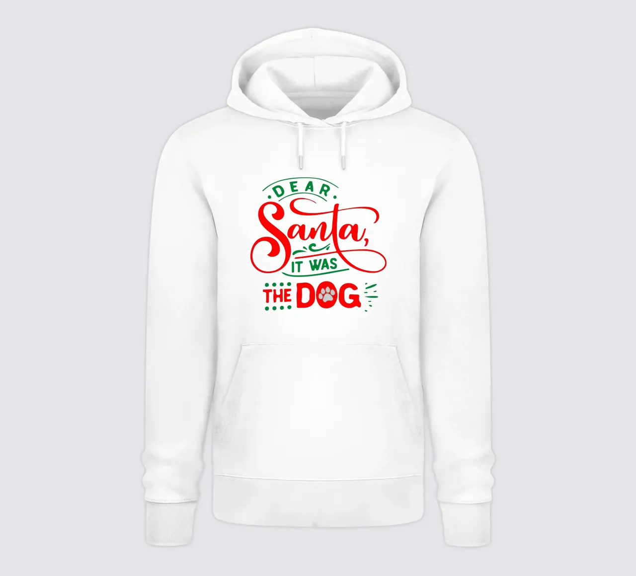caro babbo natale era cane felpa con cappuccio da onefeelshop