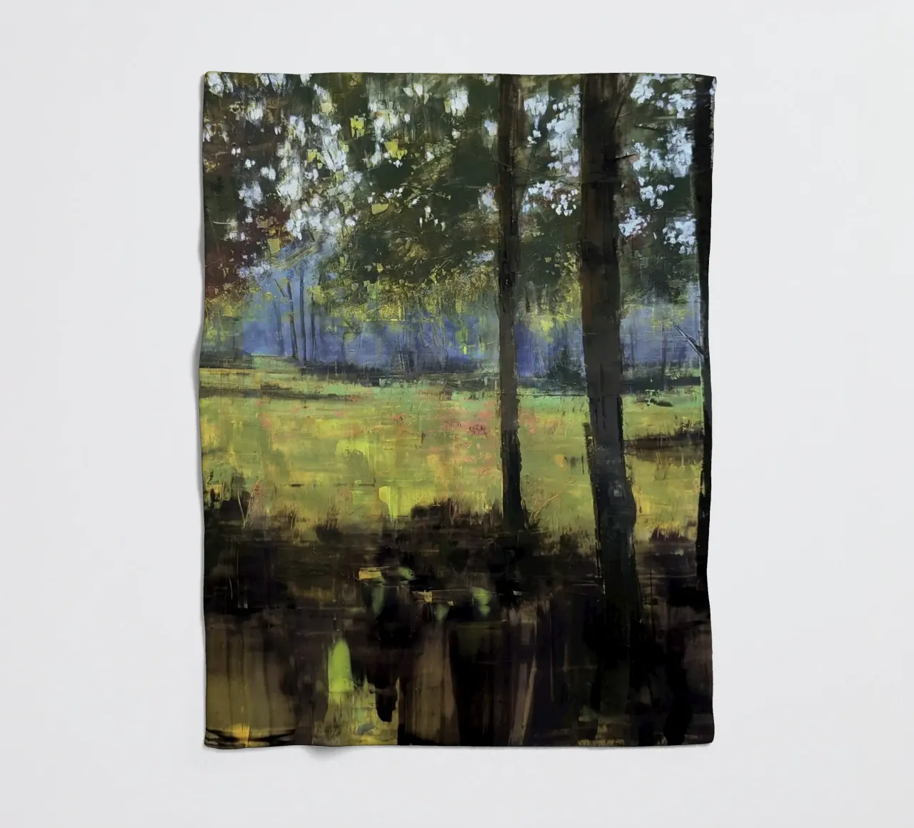 Summer. Sun. Park. fleece blanket by Eduard Warkentin Art
