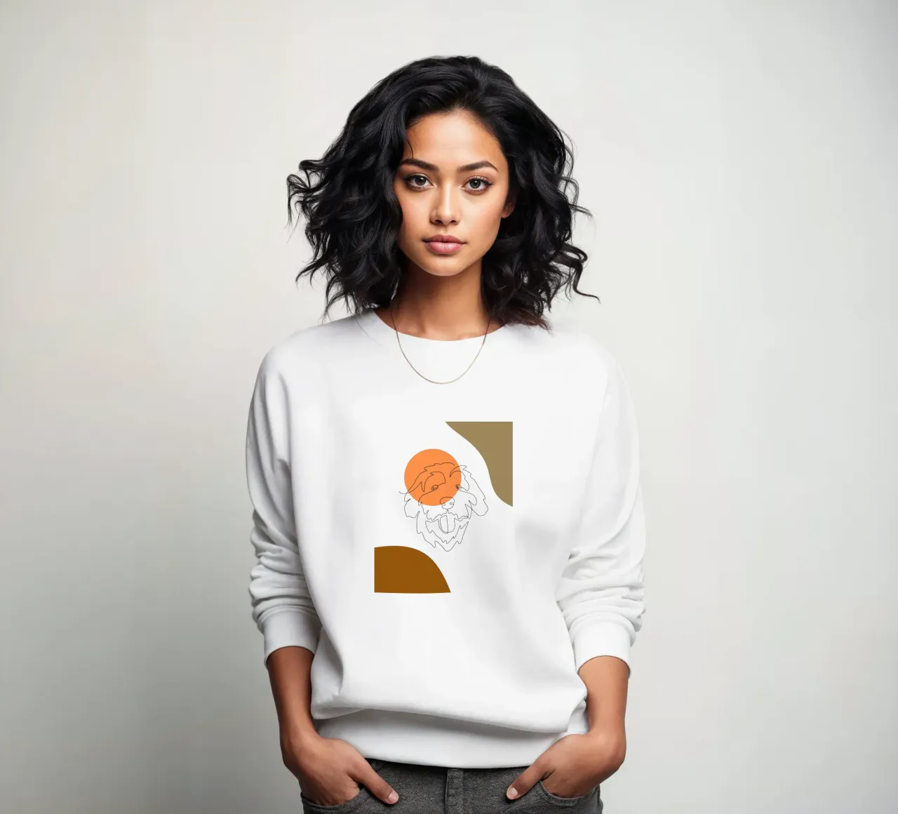 Cane boho semplice e minimalista felpa da YSV MINIMALIST