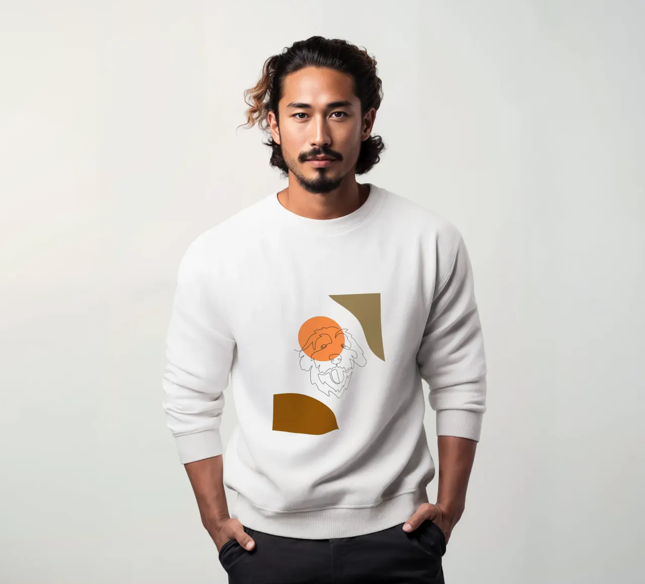 Cane boho semplice e minimalista felpa da YSV MINIMALIST