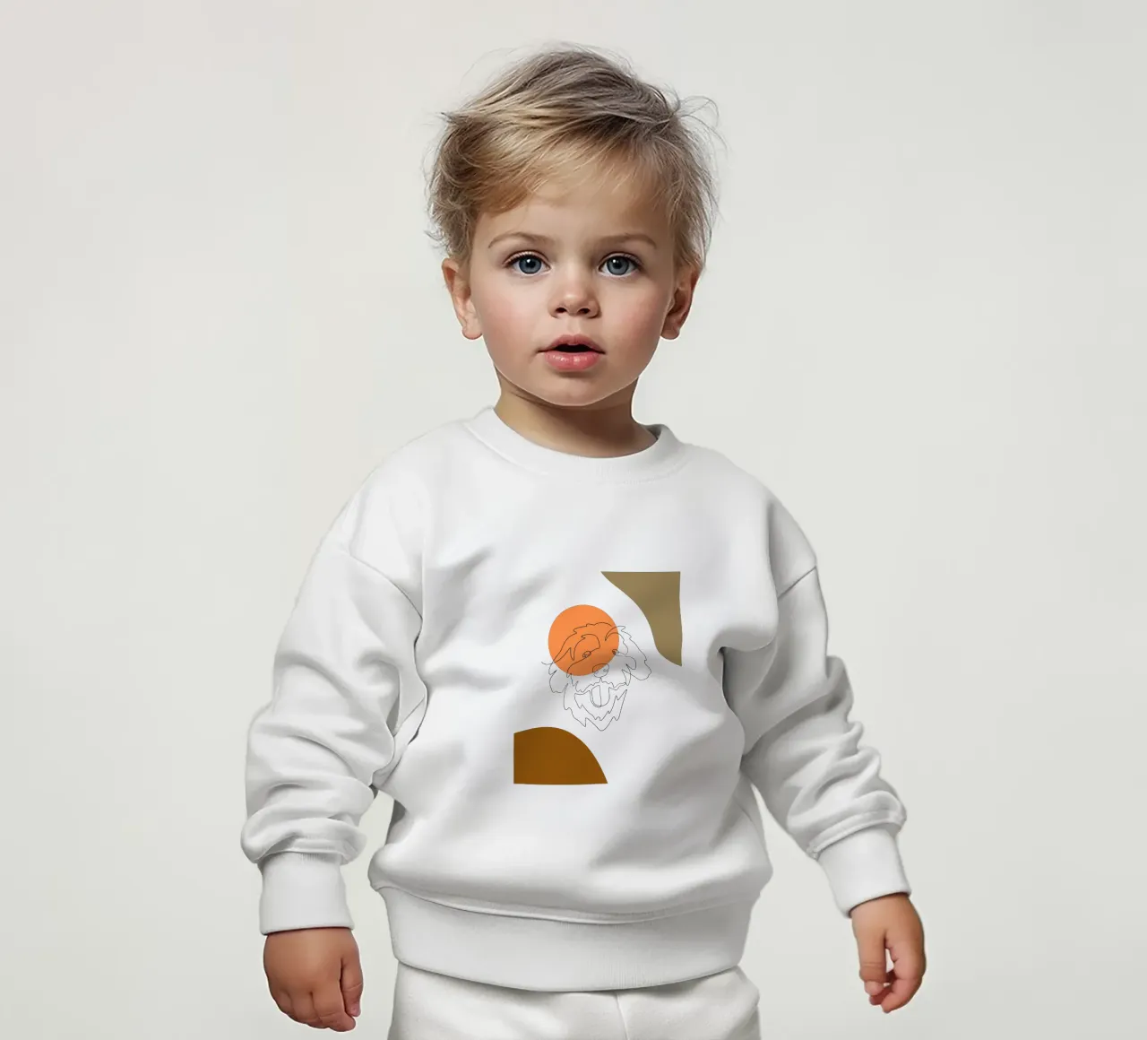 Cane boho semplice e minimalista felpa neonato da YSV MINIMALIST