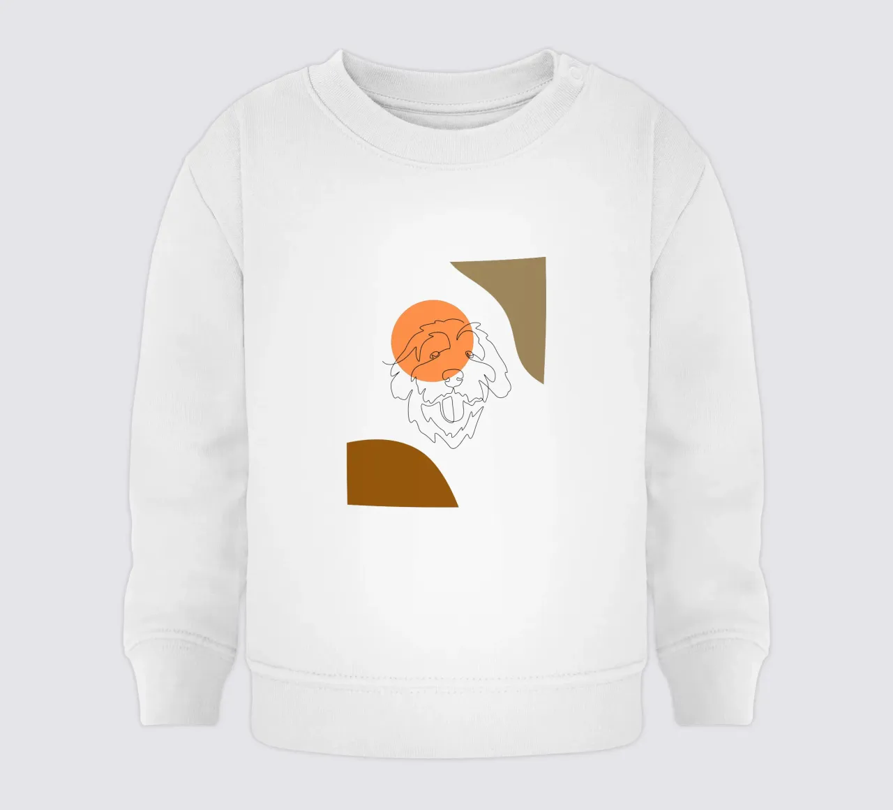 Cane boho semplice e minimalista felpa neonato da YSV MINIMALIST