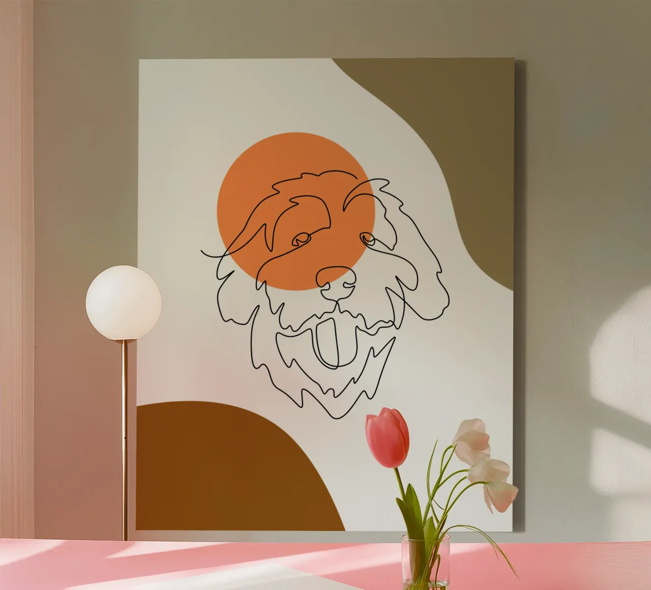 Cane boho semplice e minimalista tela da YSV MINIMALIST