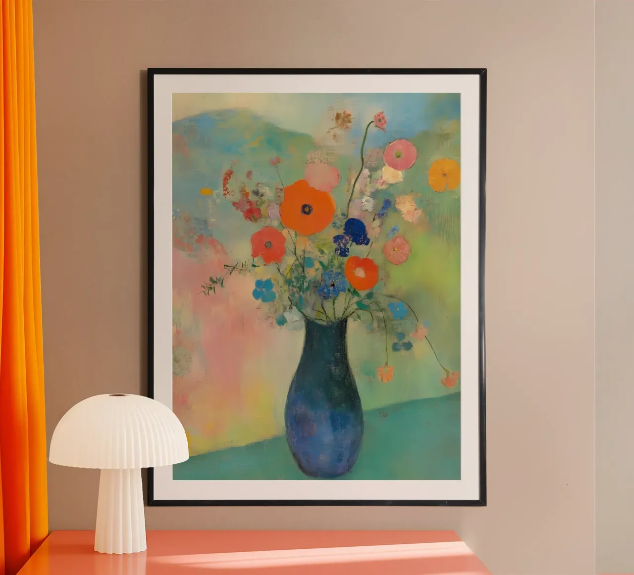 Fiori in vaso carta hahnemühle da IamHomeStudio