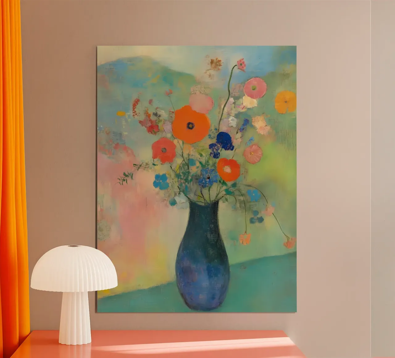 Fiori in vaso carta hahnemühle da IamHomeStudio