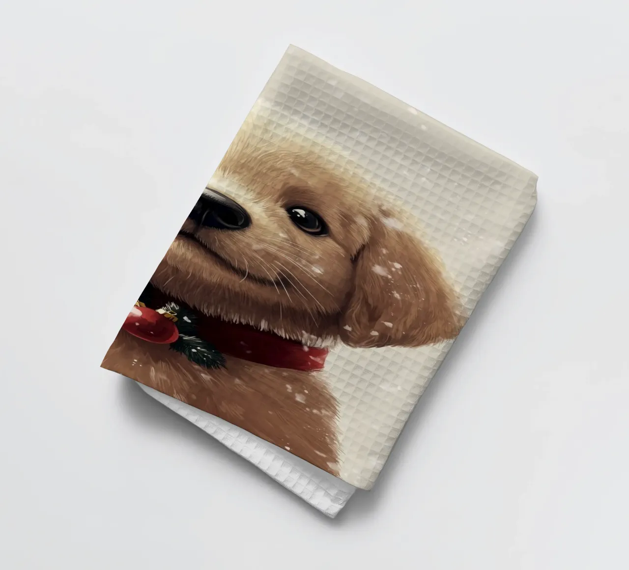 HeldIn #28: Labrador feiert Weihnachten Geschirrtuch von farbenhelden