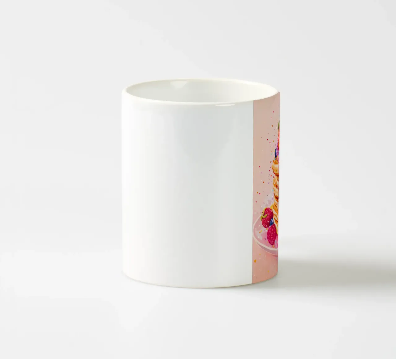 Pancake scintillante alle fragole tazza in ceramica da Melloi Art Print