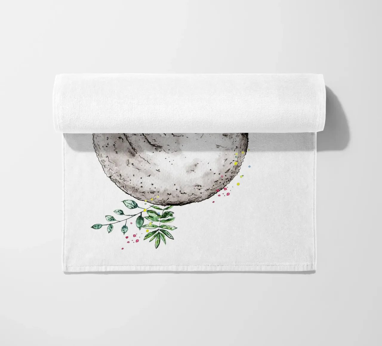 sloth just hanging around beach towel by Illustration Raissa Oltmanns