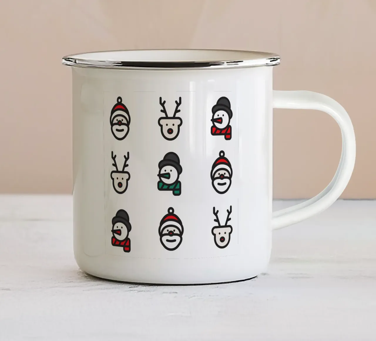 Christmas Time tazza in smalto da Dreamer10