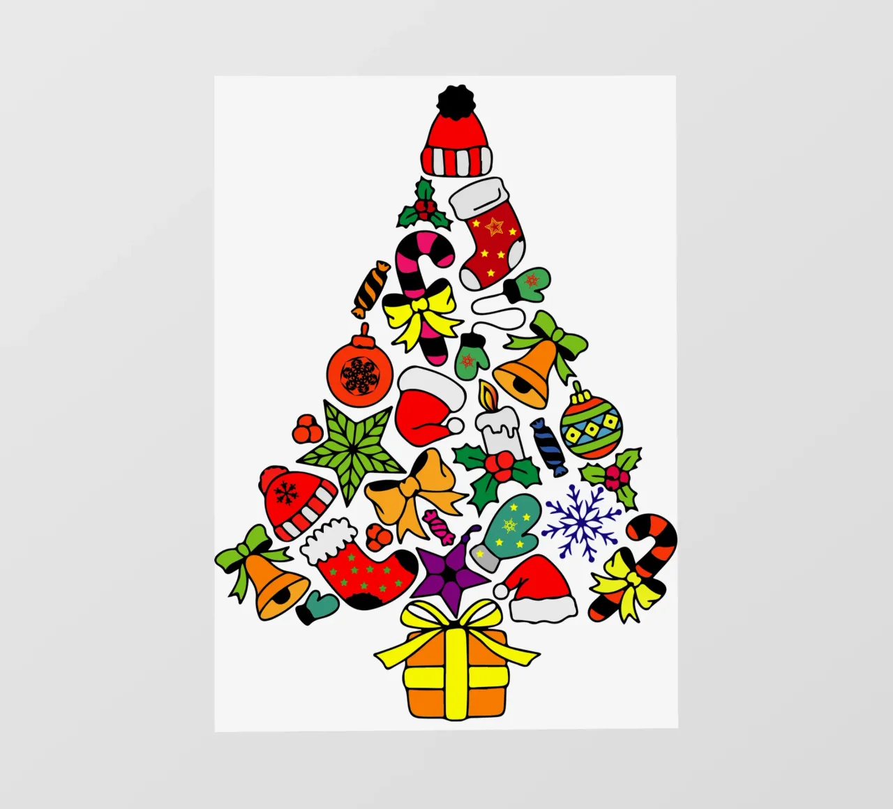 albero di natale art design pellicola backlit da onefeelshop