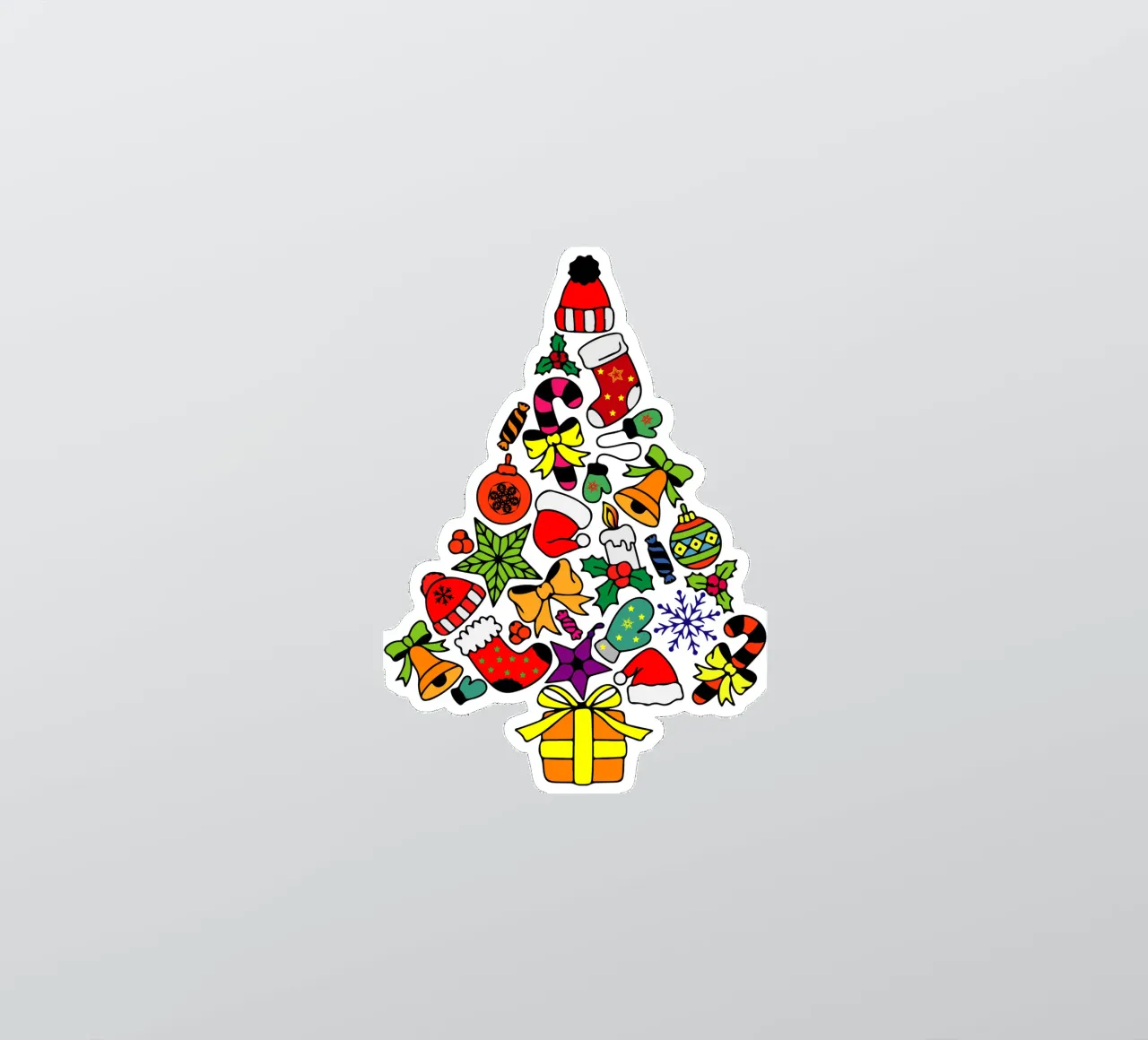 albero di natale art design adesivo da onefeelshop