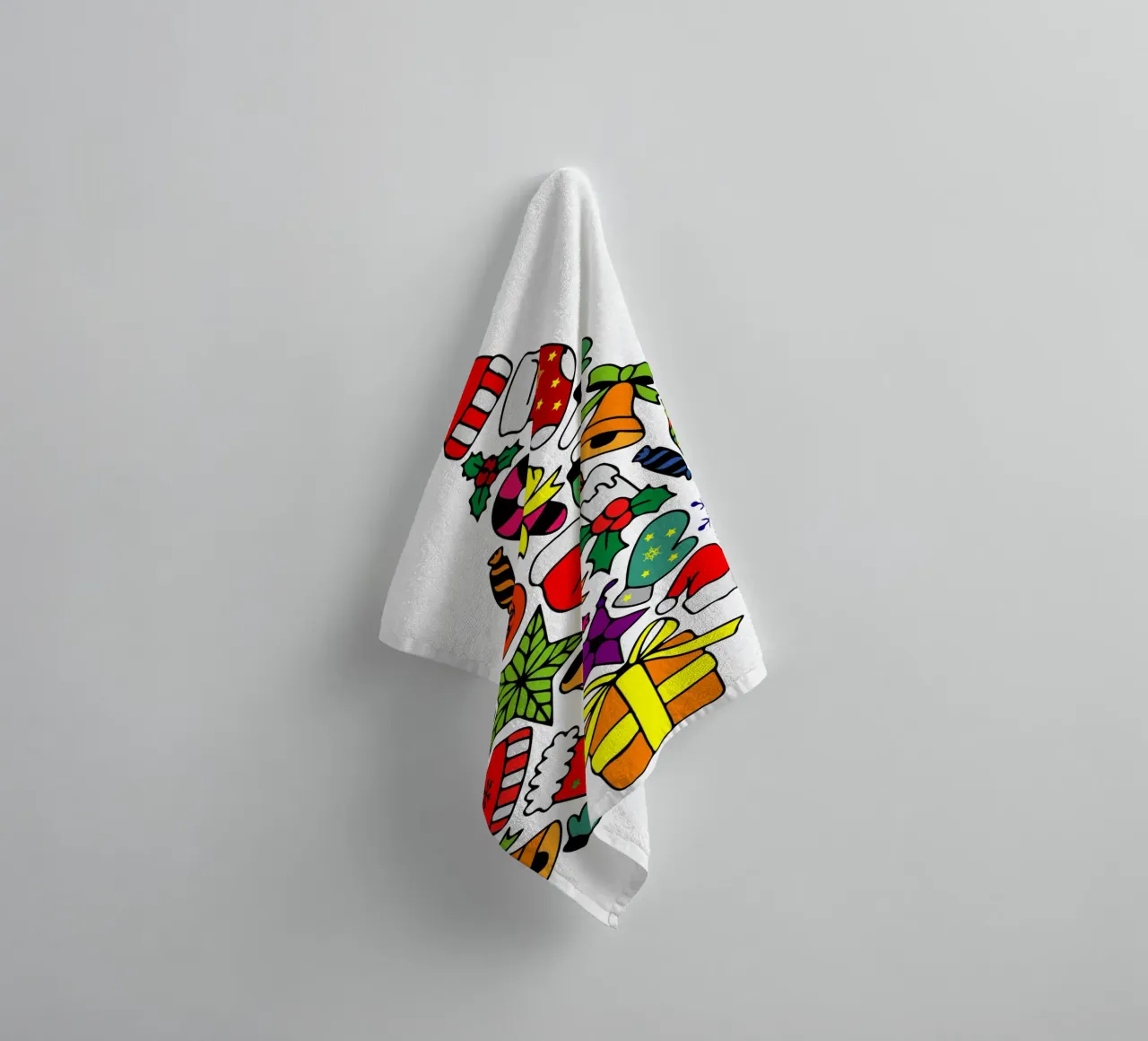 albero di natale art design asciugamano da bagno da onefeelshop