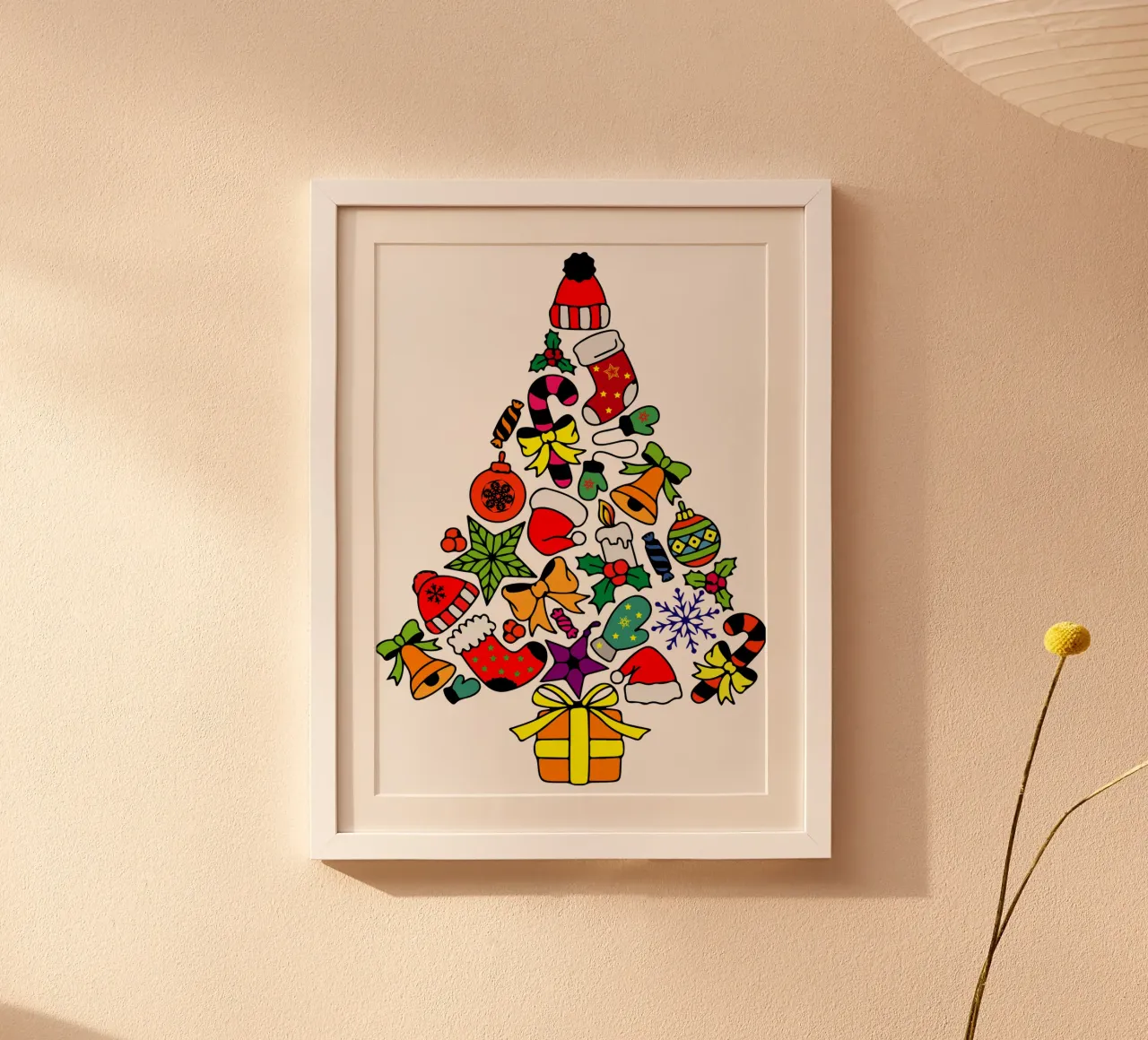 albero di natale art design carta hahnemühle da onefeelshop