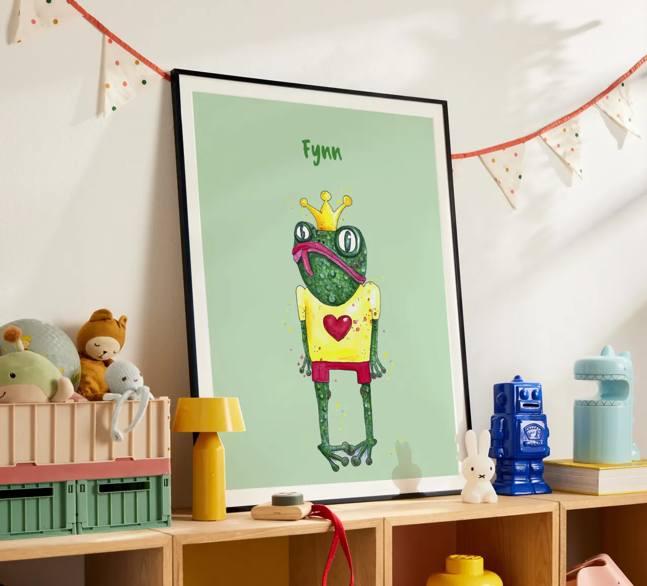 Funny Frog poster by Illustration Raissa Oltmanns