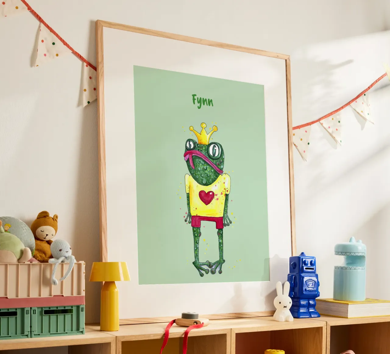 Funny Frog poster by Illustration Raissa Oltmanns