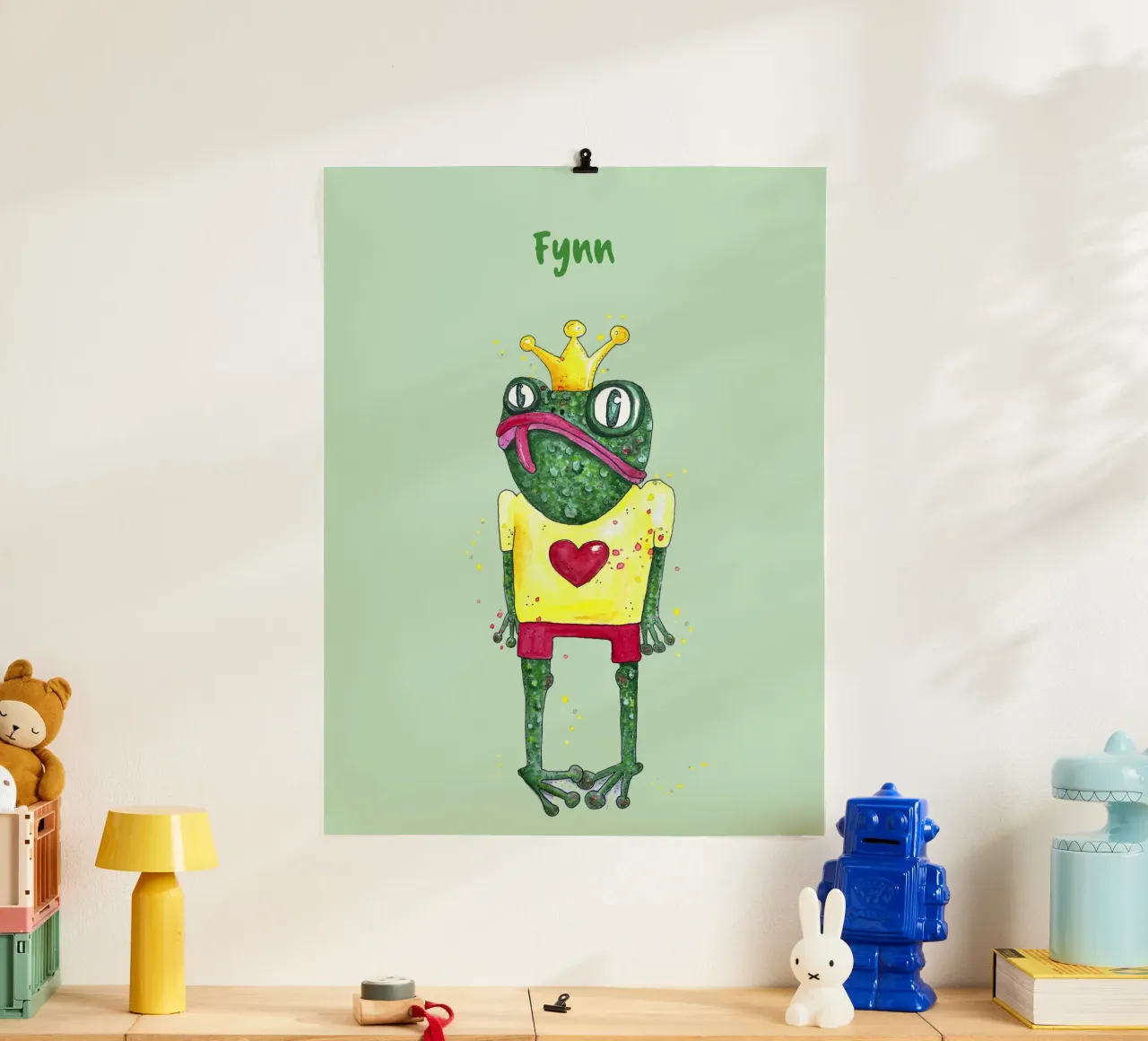 Funny Frog poster by Illustration Raissa Oltmanns