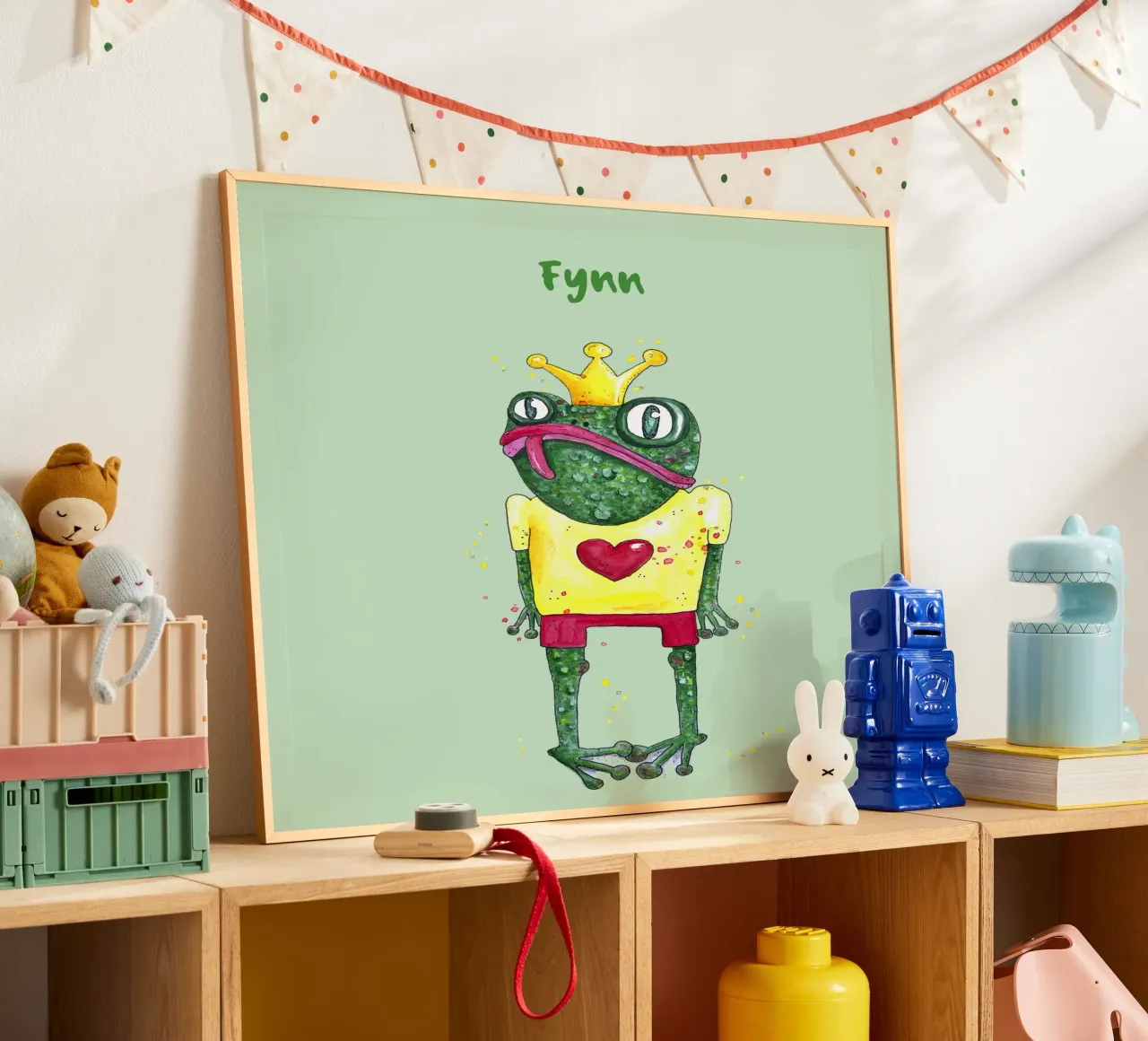 Funny Frog poster by Illustration Raissa Oltmanns