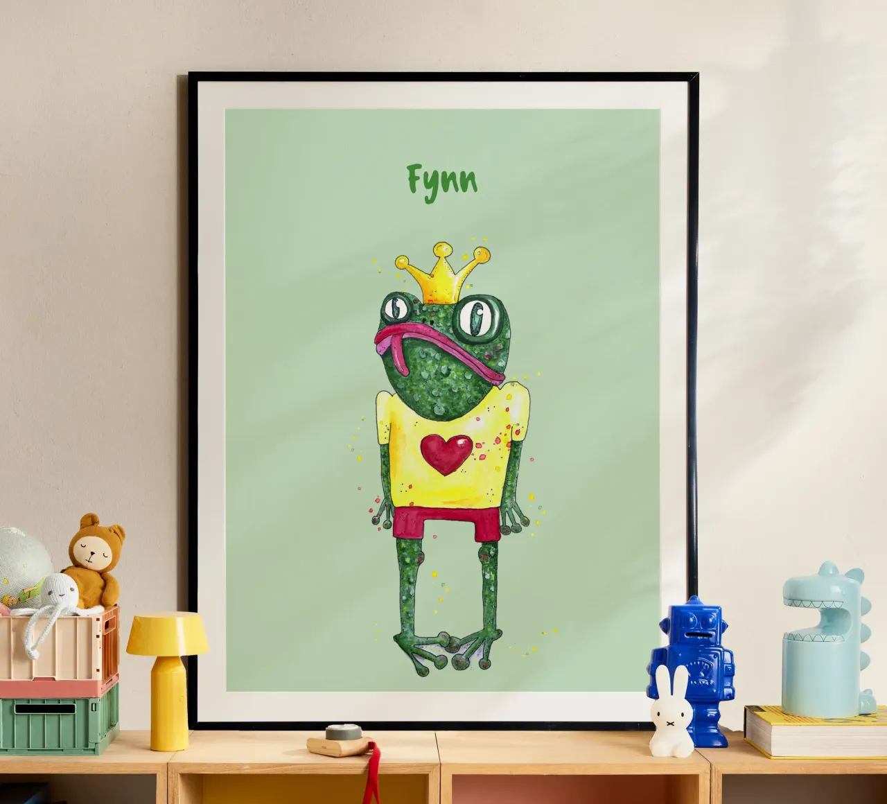 Funny Frog poster by Illustration Raissa Oltmanns